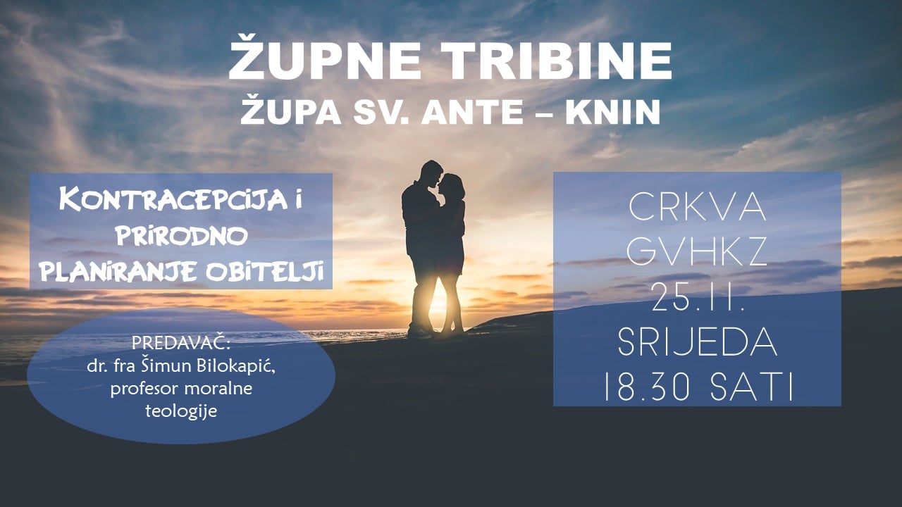 TRIBINA: Kontracepcija i prirodno planiranje obitelji